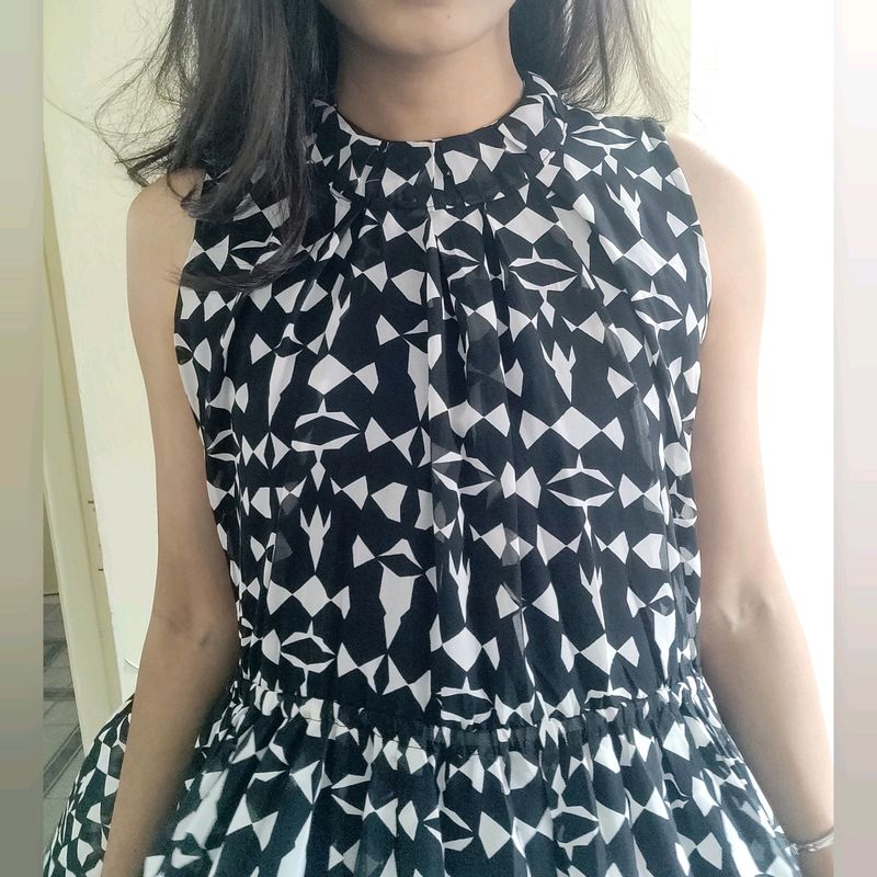 Abstract Print : Mini Party Wear Dress 😍