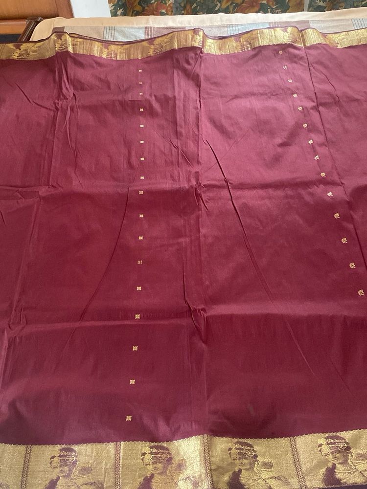 Elegant Maroon Saree