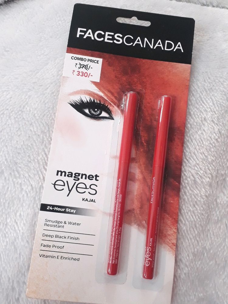 FACES CANADA Magneteyes Kajal - Black, 0.35g (Pack