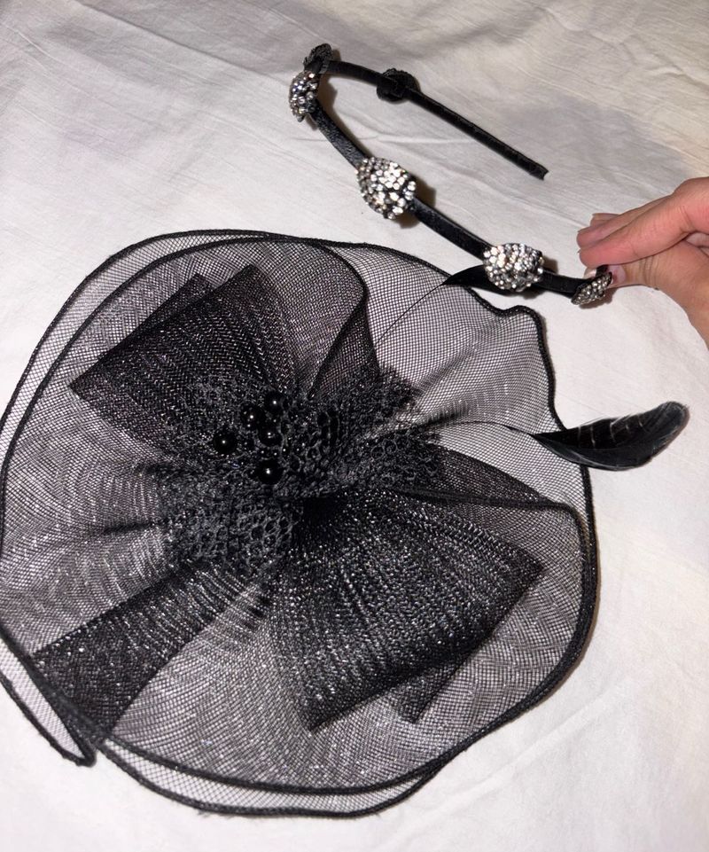 Black Fascinator &amp; Headband Set