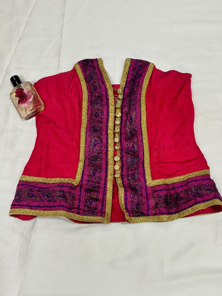 Magenta Color Corset Top