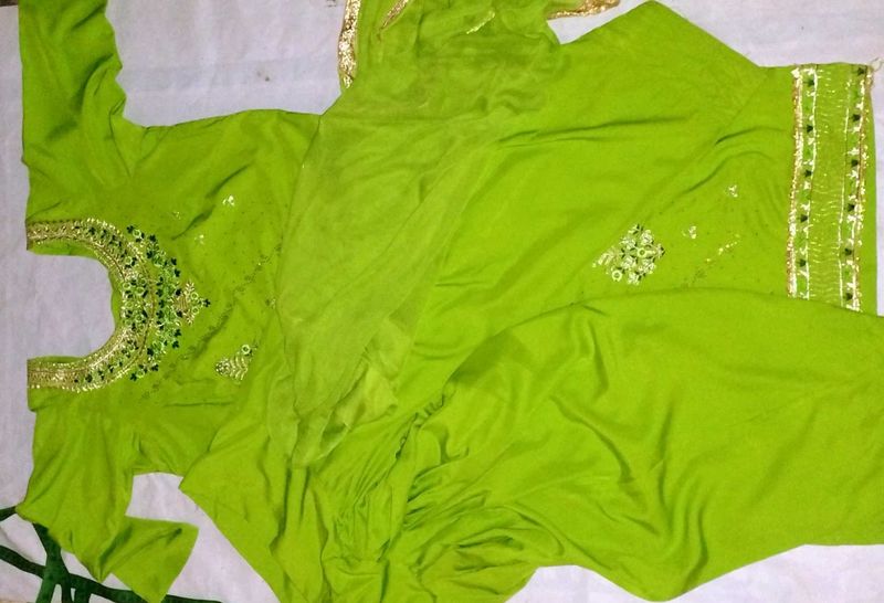 Silk Suit Green