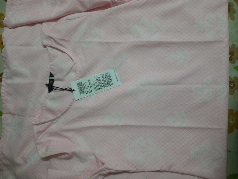 Light Pink Printed Kurta