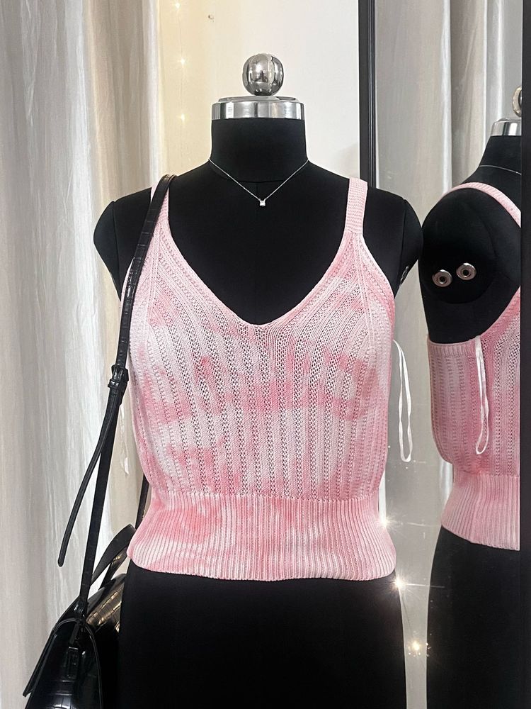 Pink Tie-dye Top
