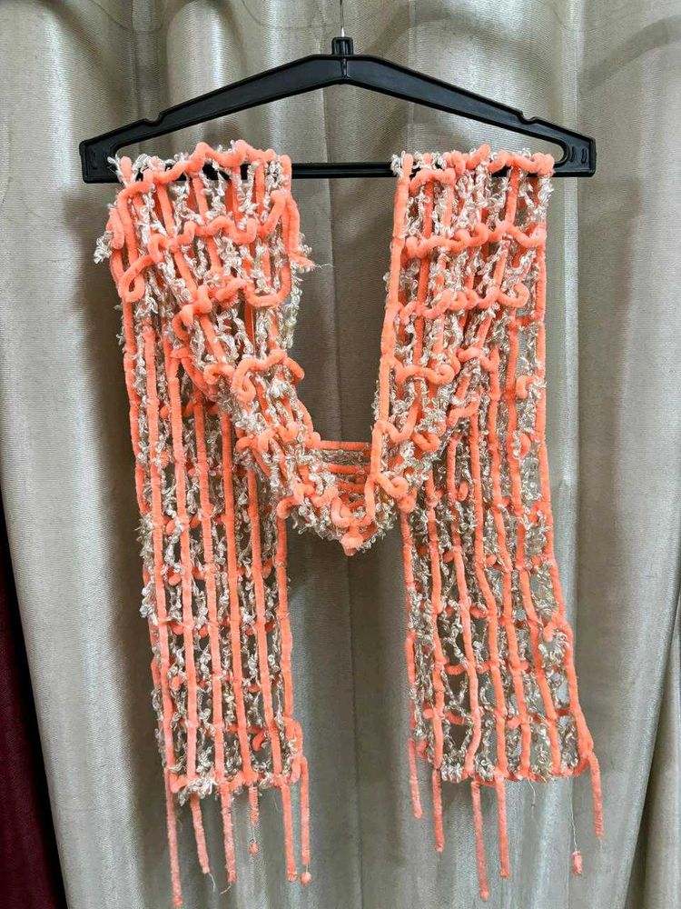 Stylish net Coral Scarf