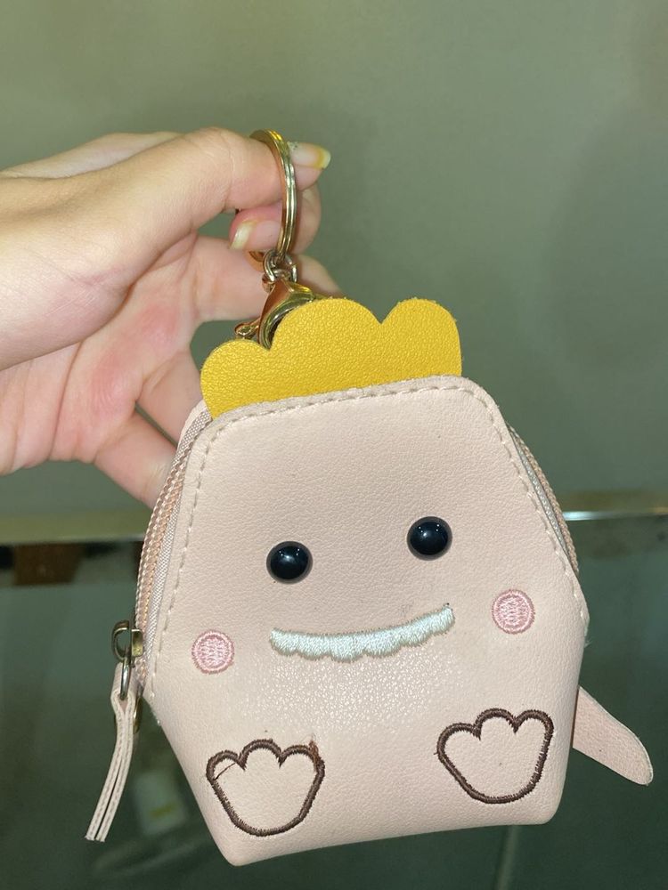 Cute Character Coin Purse Keychain