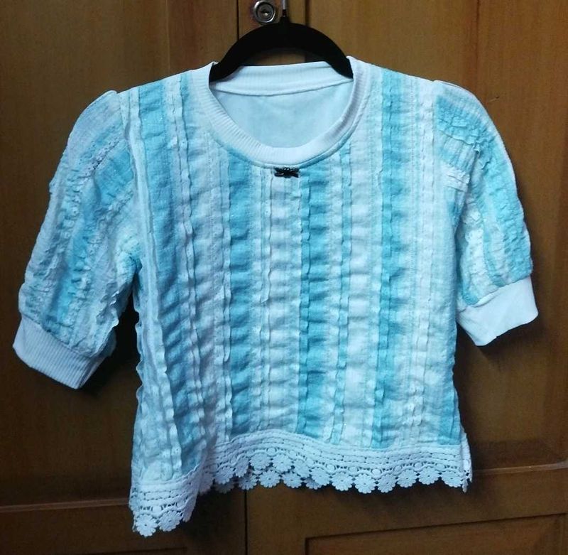 Striped Short Sleeve Top