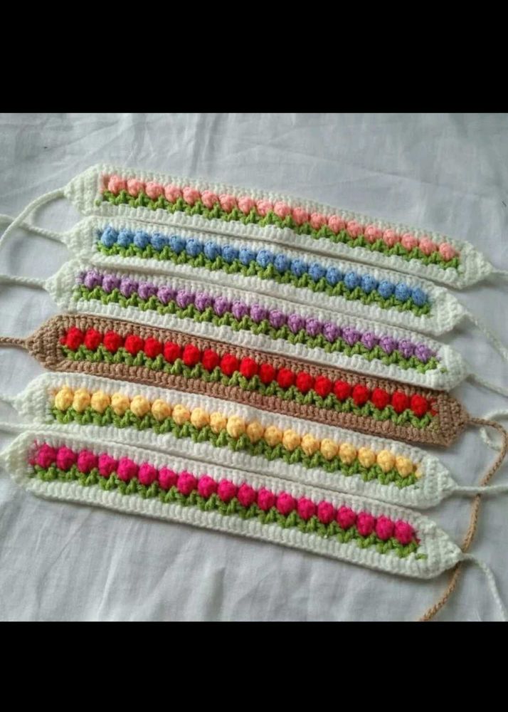 Handmade Crochet Floral Headbands