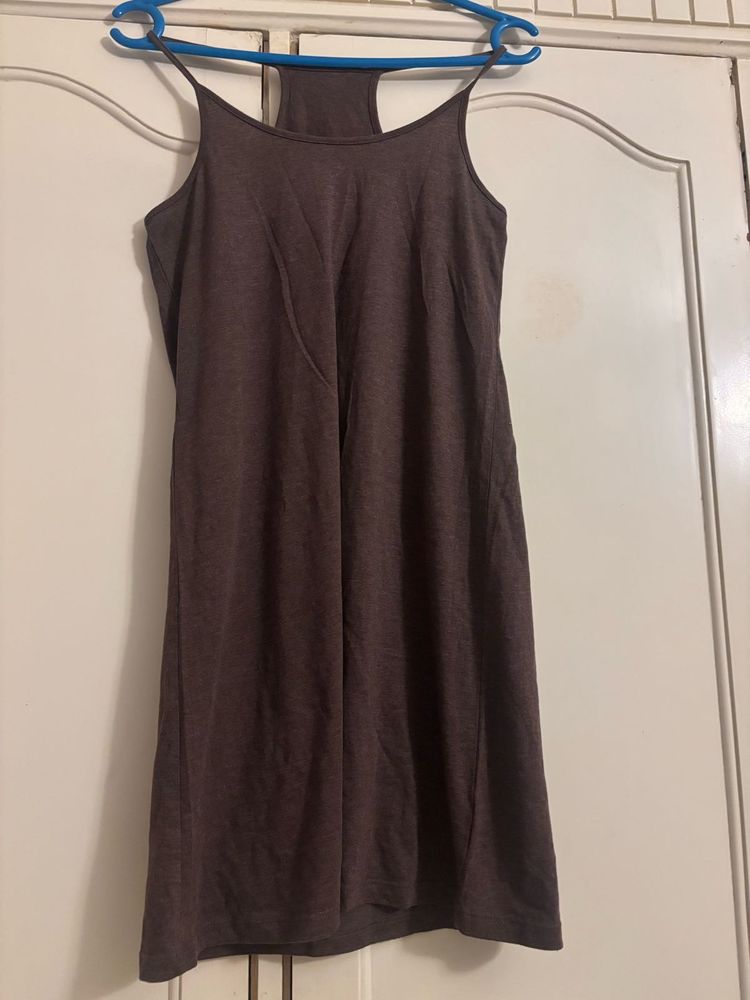 Casual Brown Mini Dress