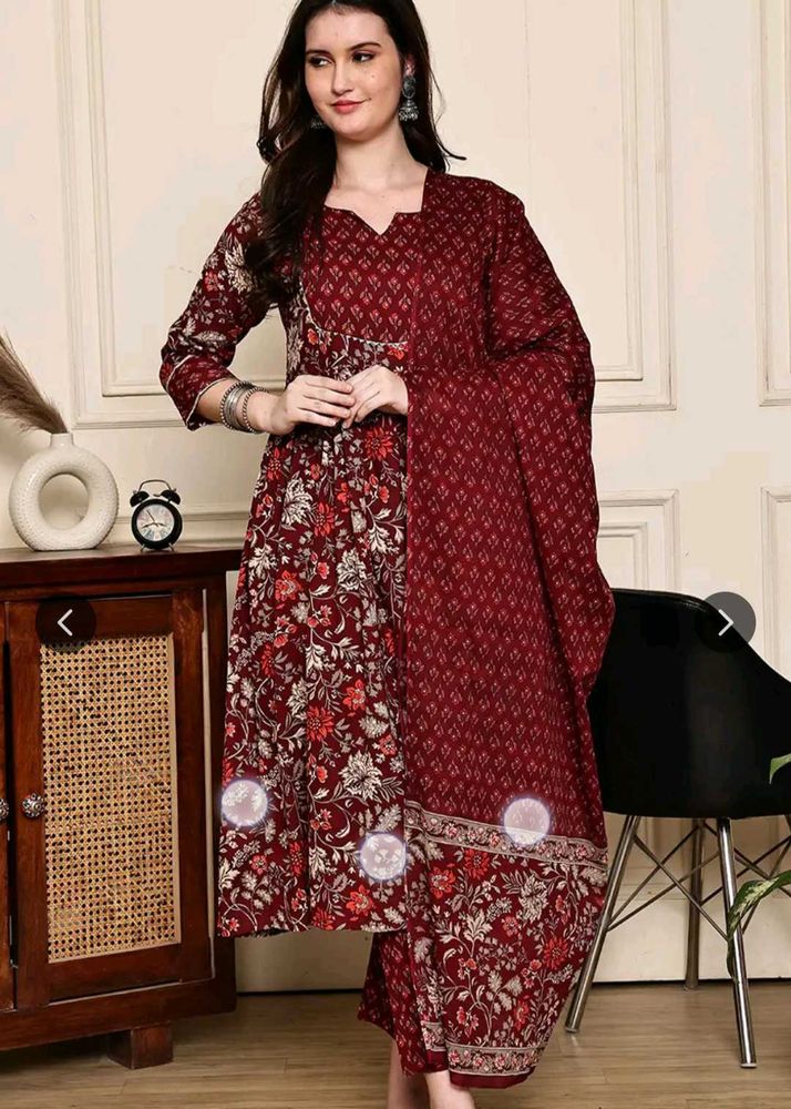 Floral Print Kurta Set