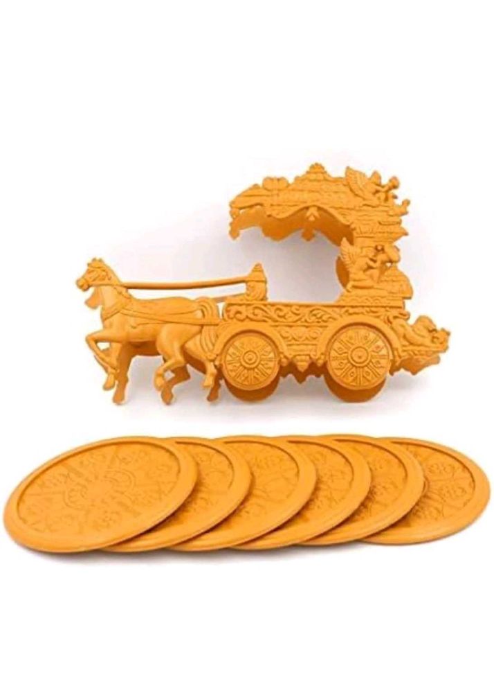 Maharaja Chariot Fancy Rath Horse Tea Coaster Set