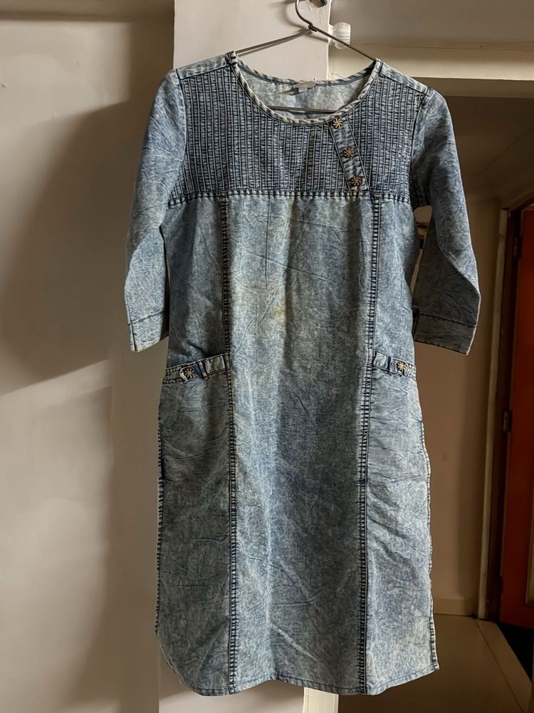 Denim Style kurti dress