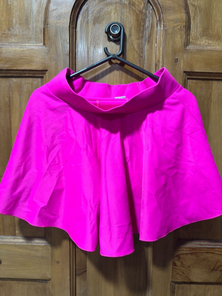 Hot Pink Skirt Swim Bottom