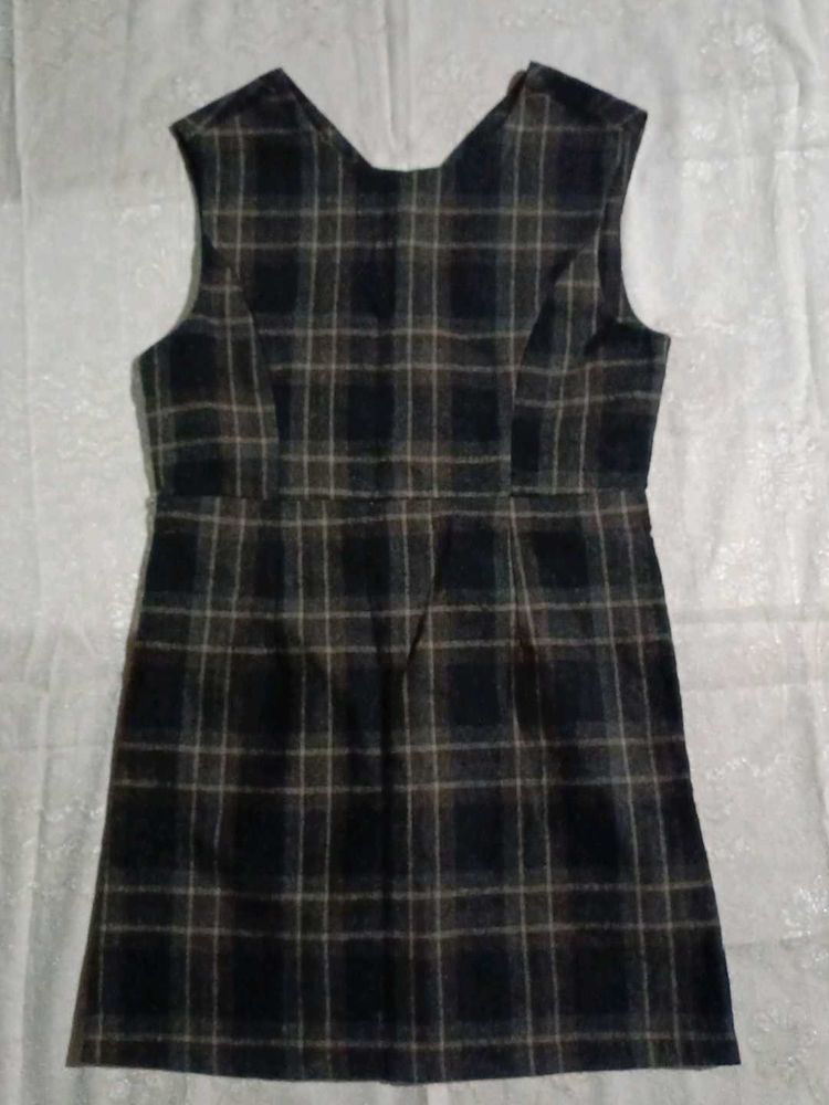 Plaid Sleeveless Dress