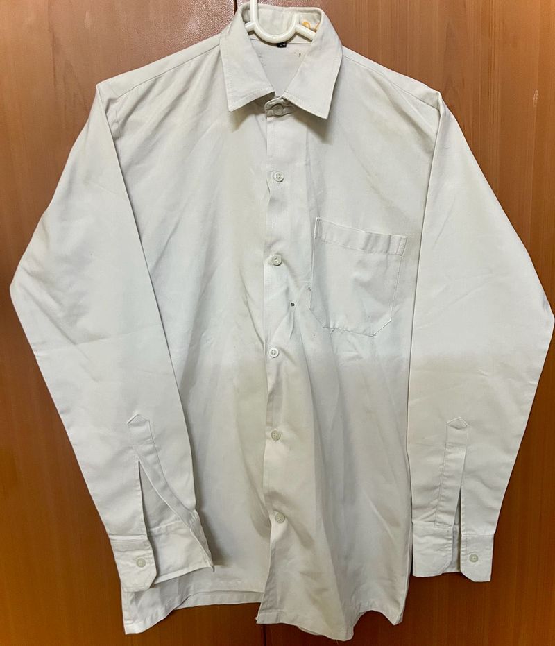 Tailored White Full Seleves Shirt