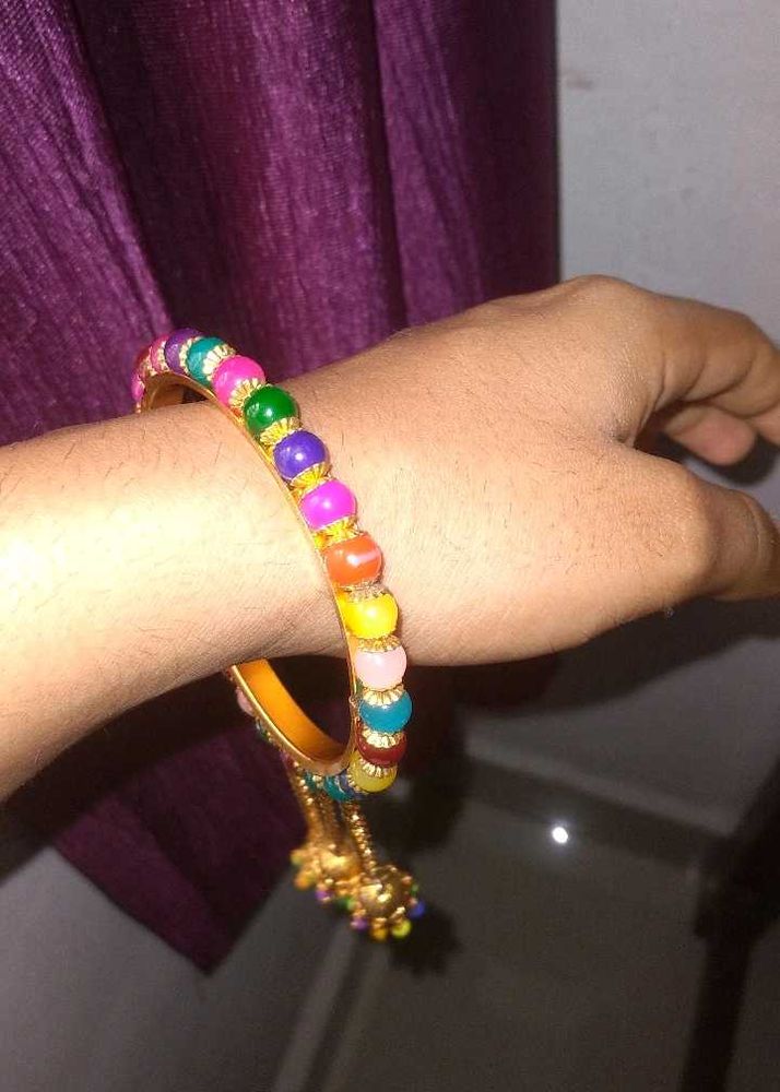 Colourful Haldi Bangles 4 Piece
