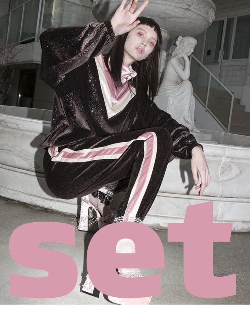 unisex velvet training suits