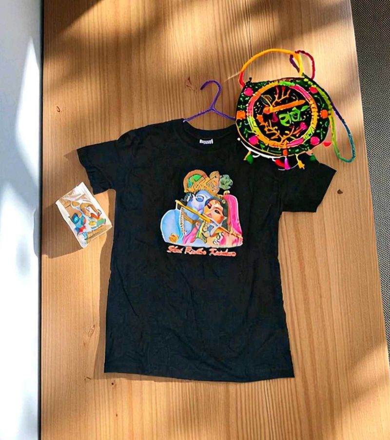 Radhe Krishna SoulSet – T-shirt, Sling &amp; Keyring