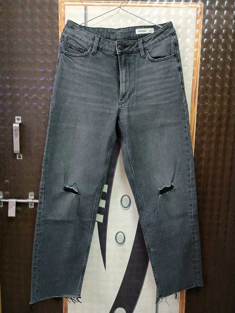 Mark &amp; Spencer Distressed Wide Leg Jeans