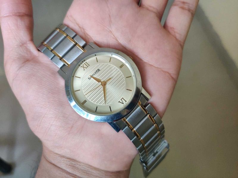 Sonata Silver Watch