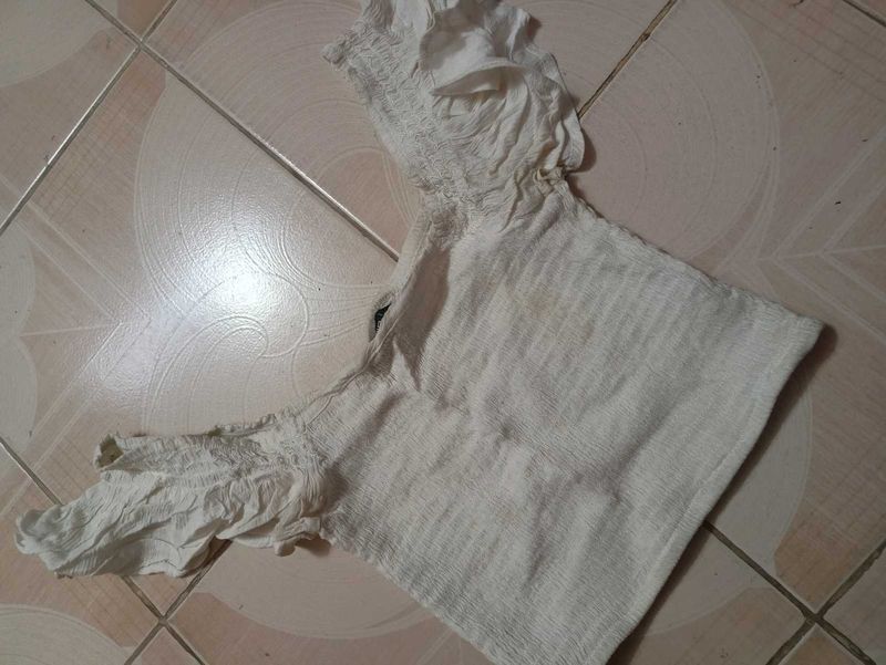 White Crop Top - Cute &amp; Trendy