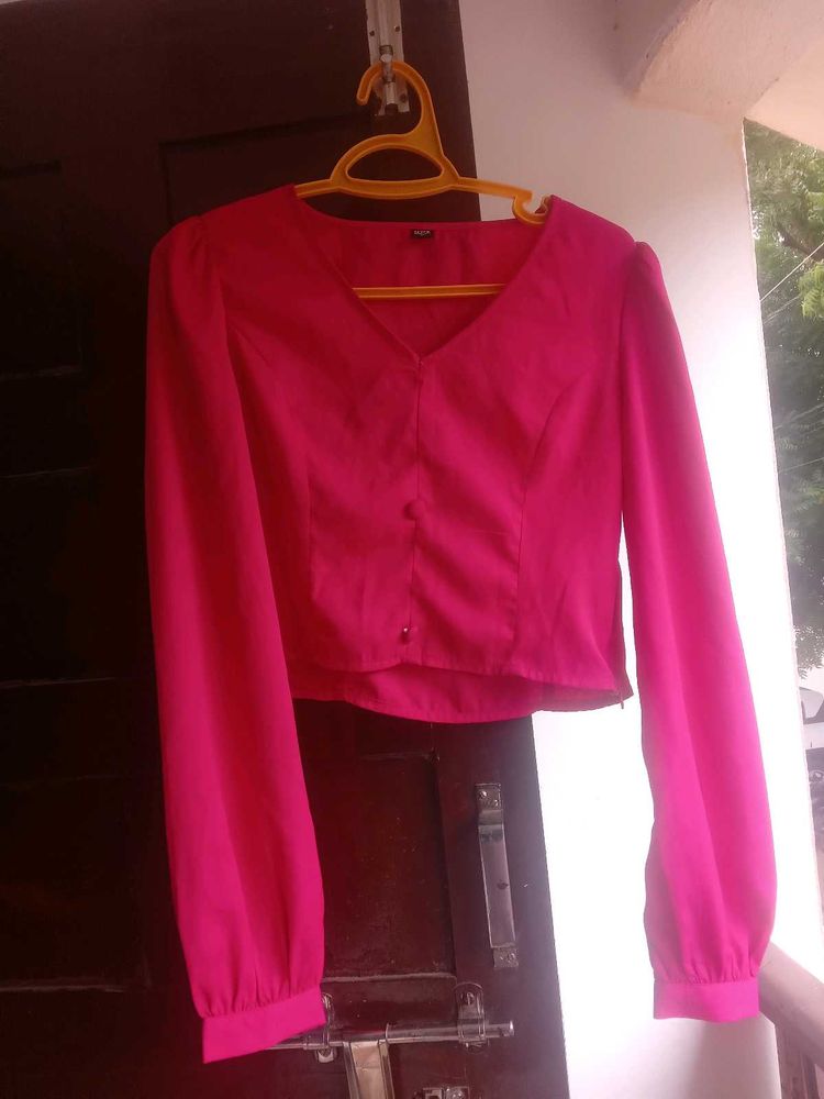 Pink Long Sleeve Top