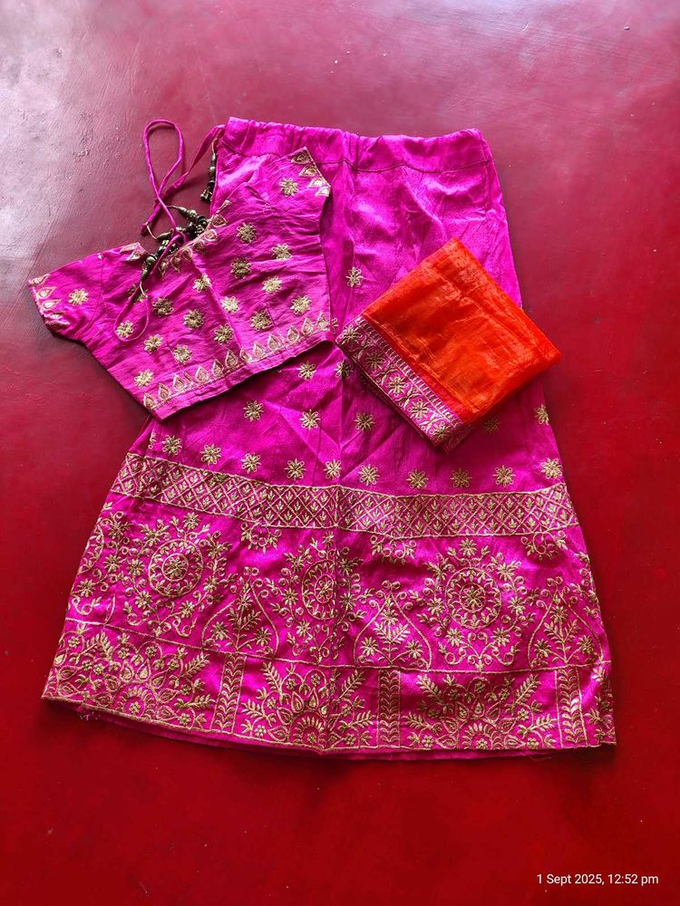 Magenta Colour Beautiful Lehenga 🥻