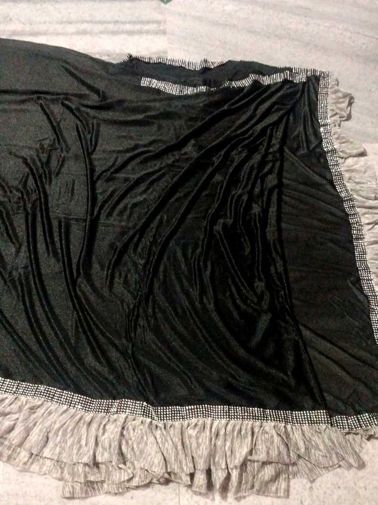 Ruffle Saree with Stone Work