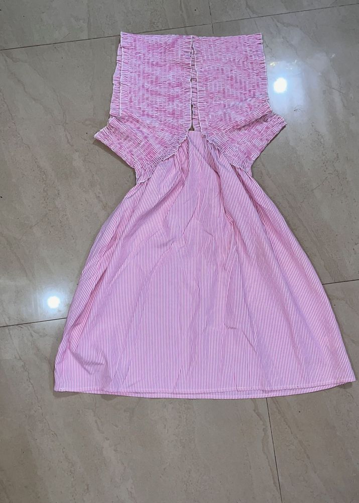 Pink Striped Dress