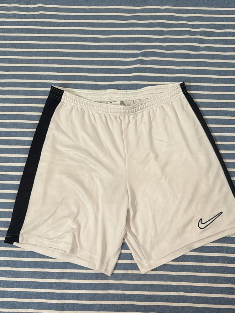Nike White &amp; Black Athletic Shorts