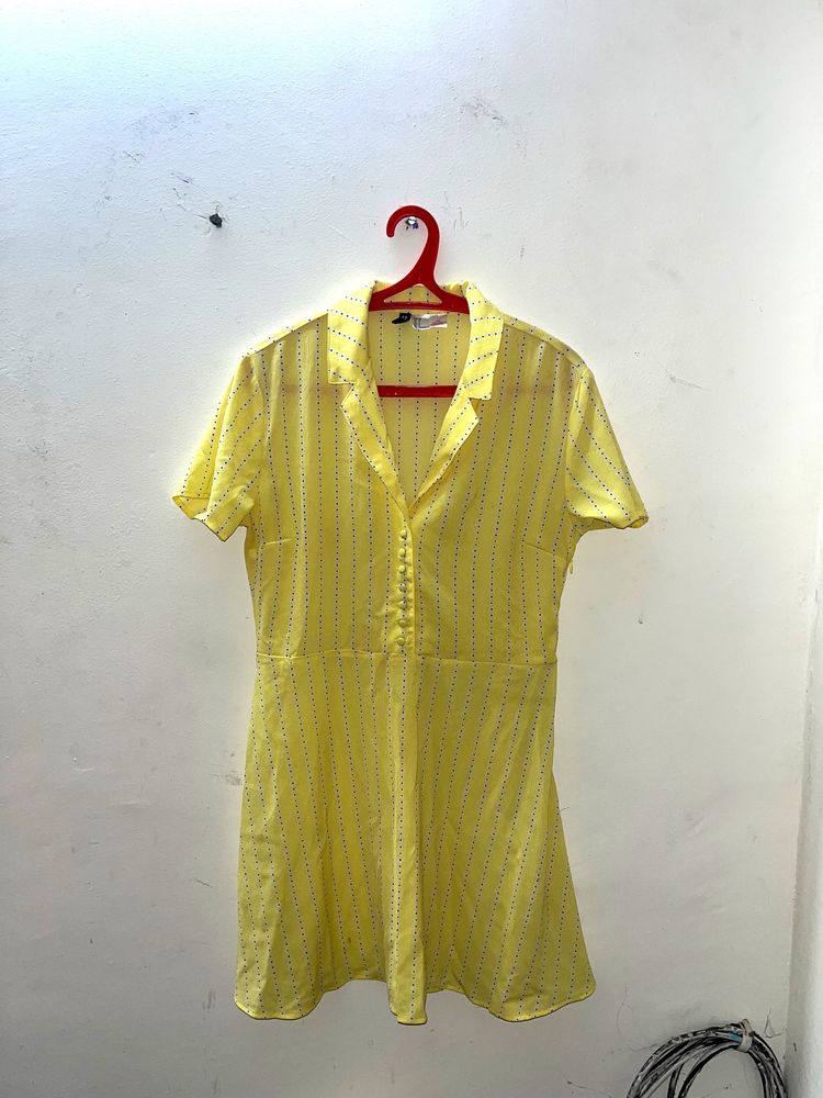 Yellow Shirt Dress