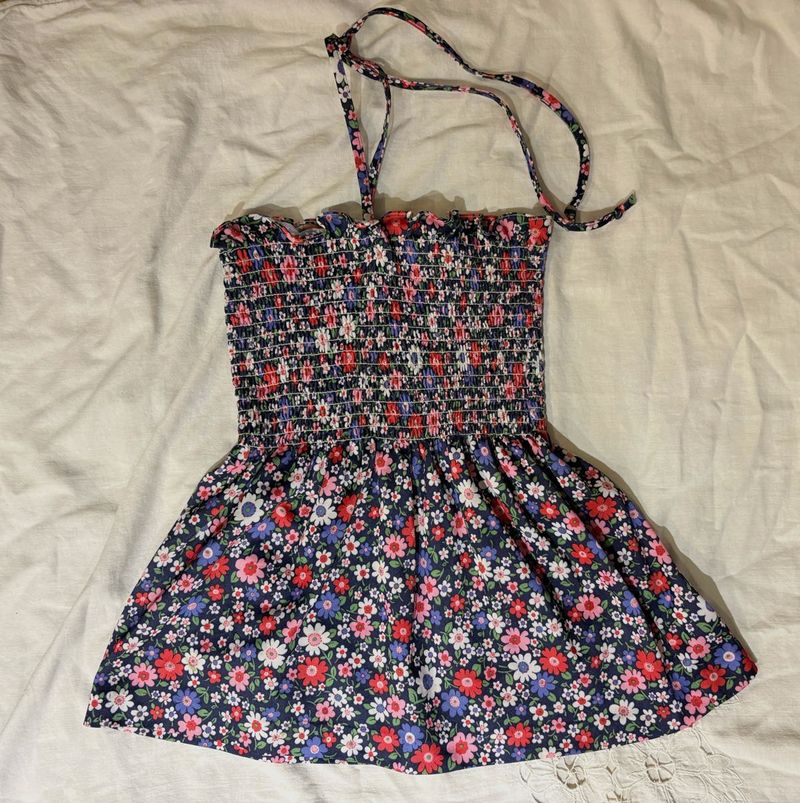 Beautiful Halter Smocking Top