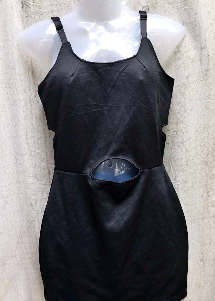 Black Cutout Mini Dress
