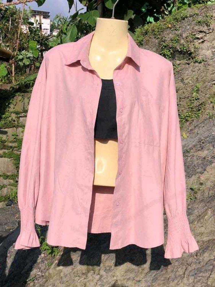 Pink Oversized Shirt