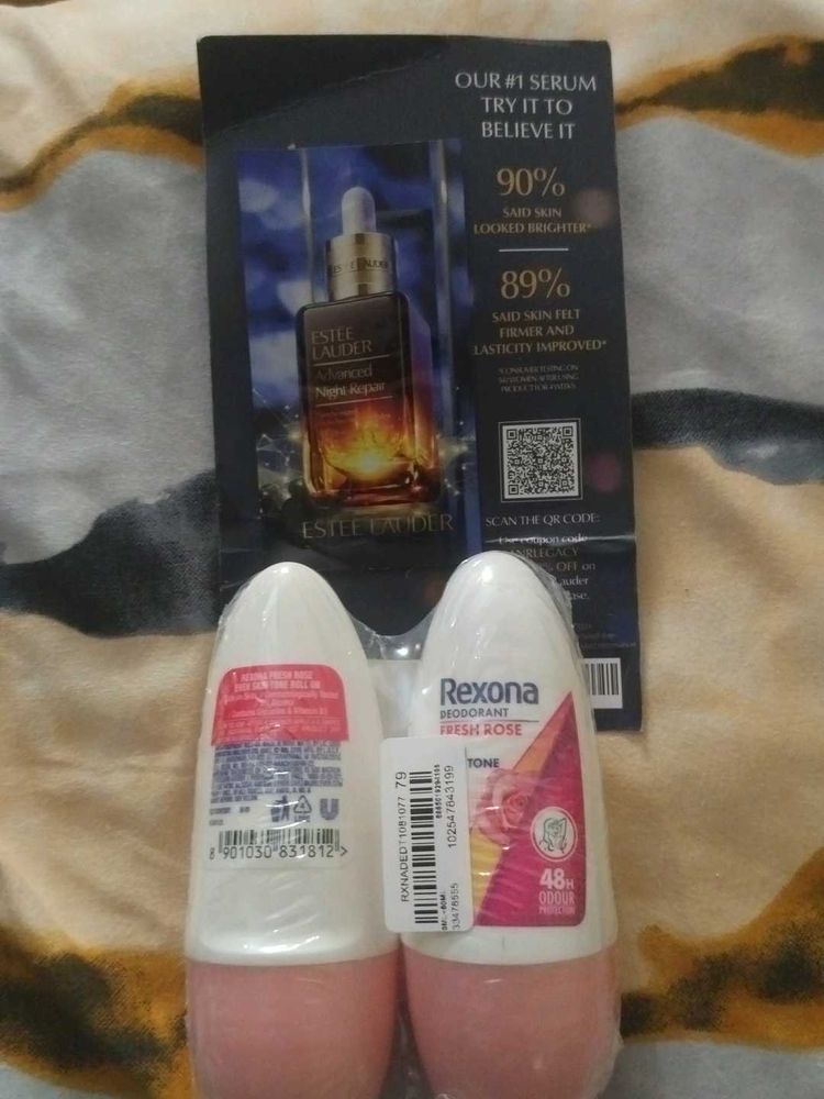 Rexona Fresh Rose Deodorant free Este lauder samp