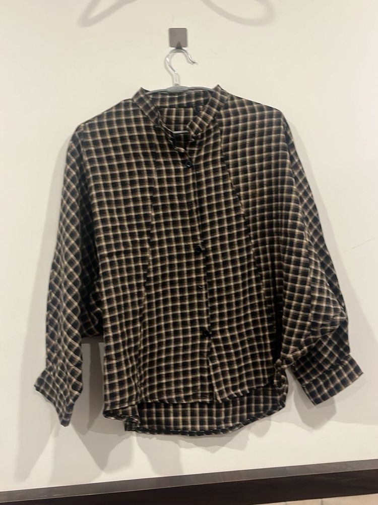 Checked shirt oversized