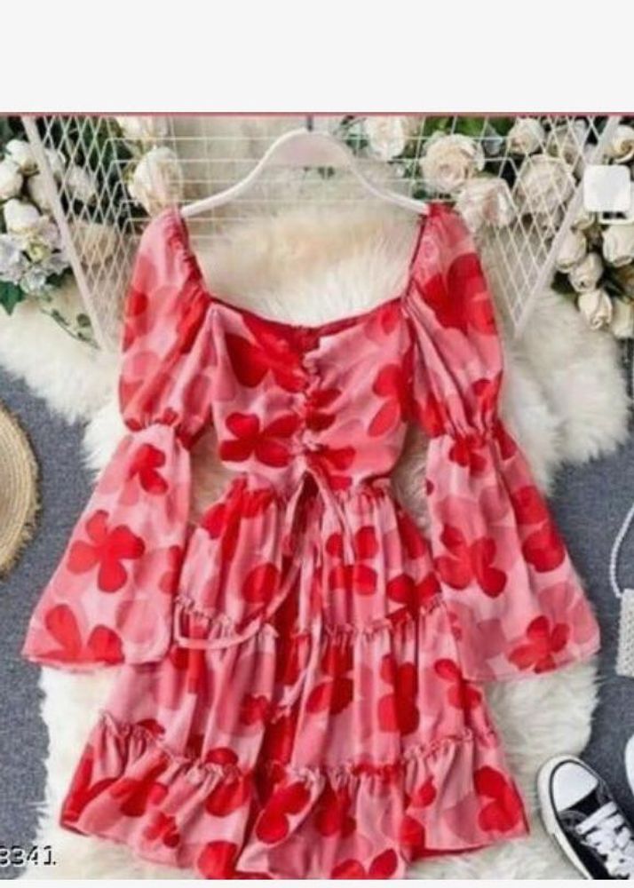 Floral Ruffle Mini Dress