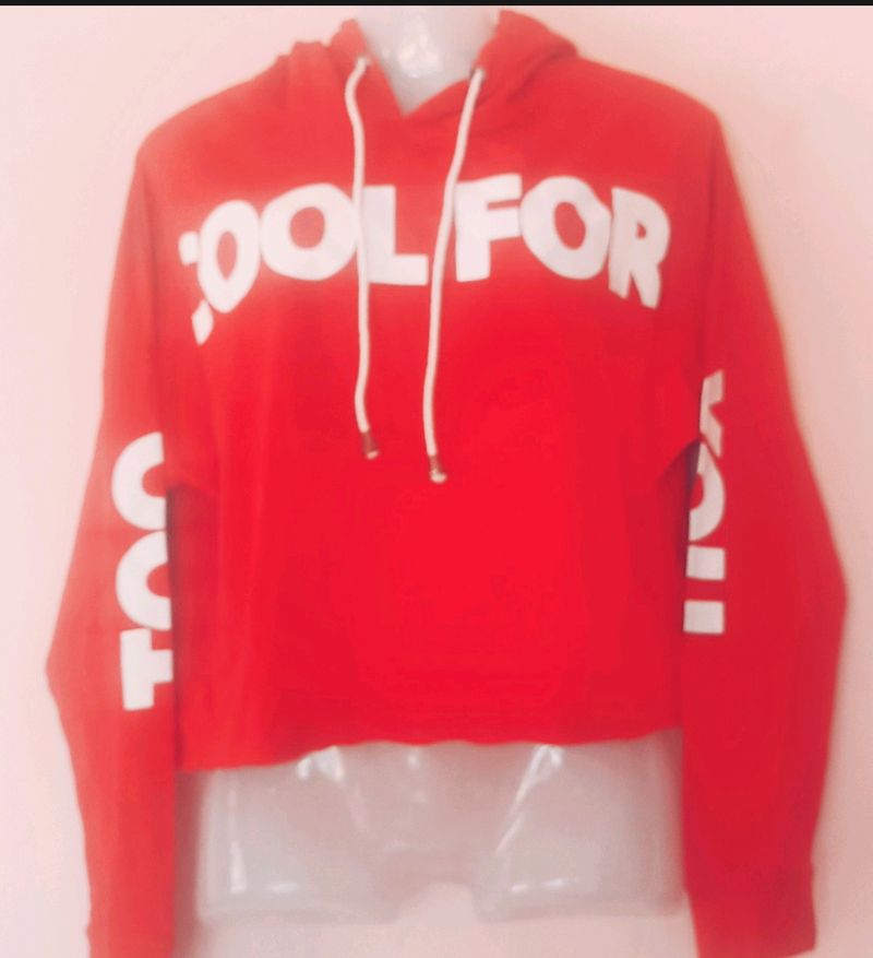 Cotton Red Hoodie