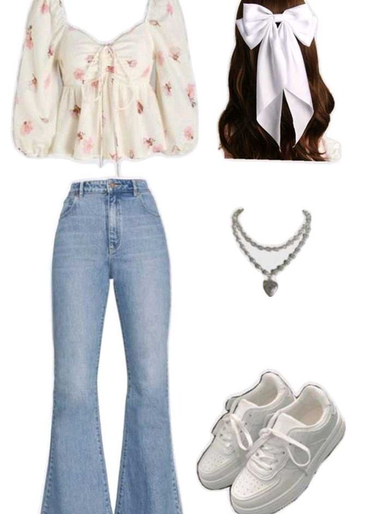 Trendy bootcut jeans for women