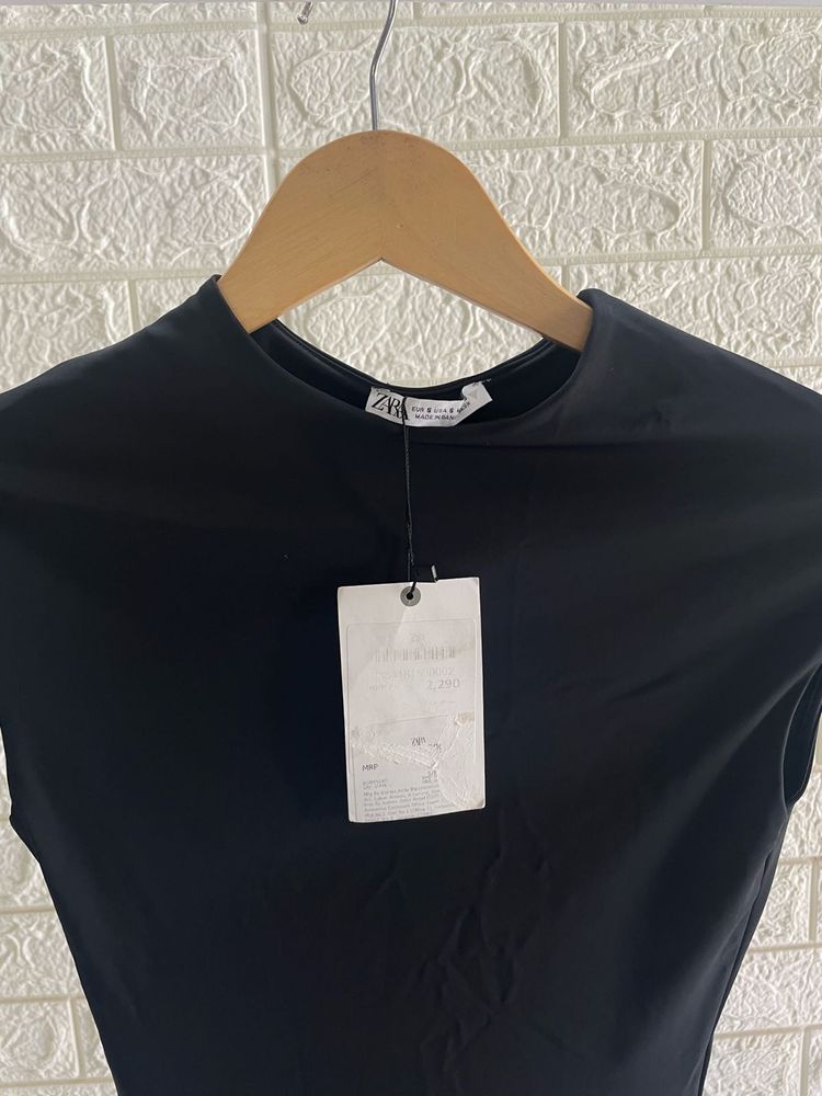 Zara Black Top - New w/ Tags