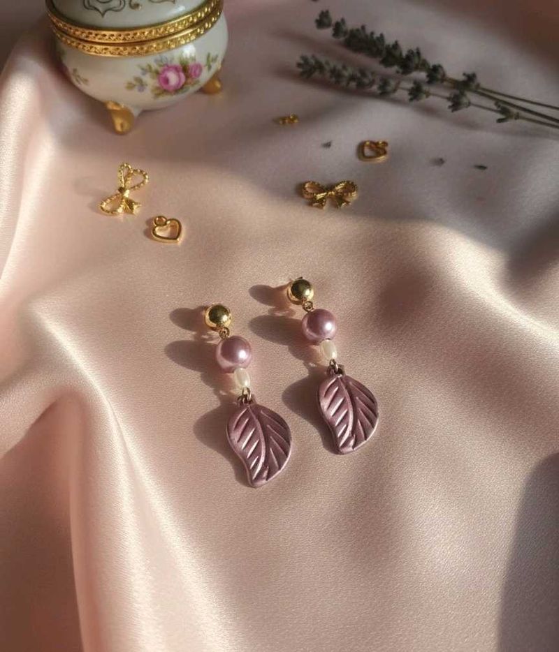 y2k Leaf Drop Earrings