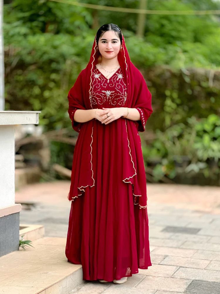 Beautiful Handwork Anarkali Set For Women