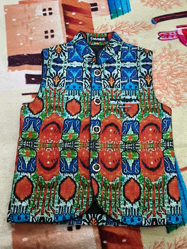 Stylish Kids' Ethnic Waistcoat