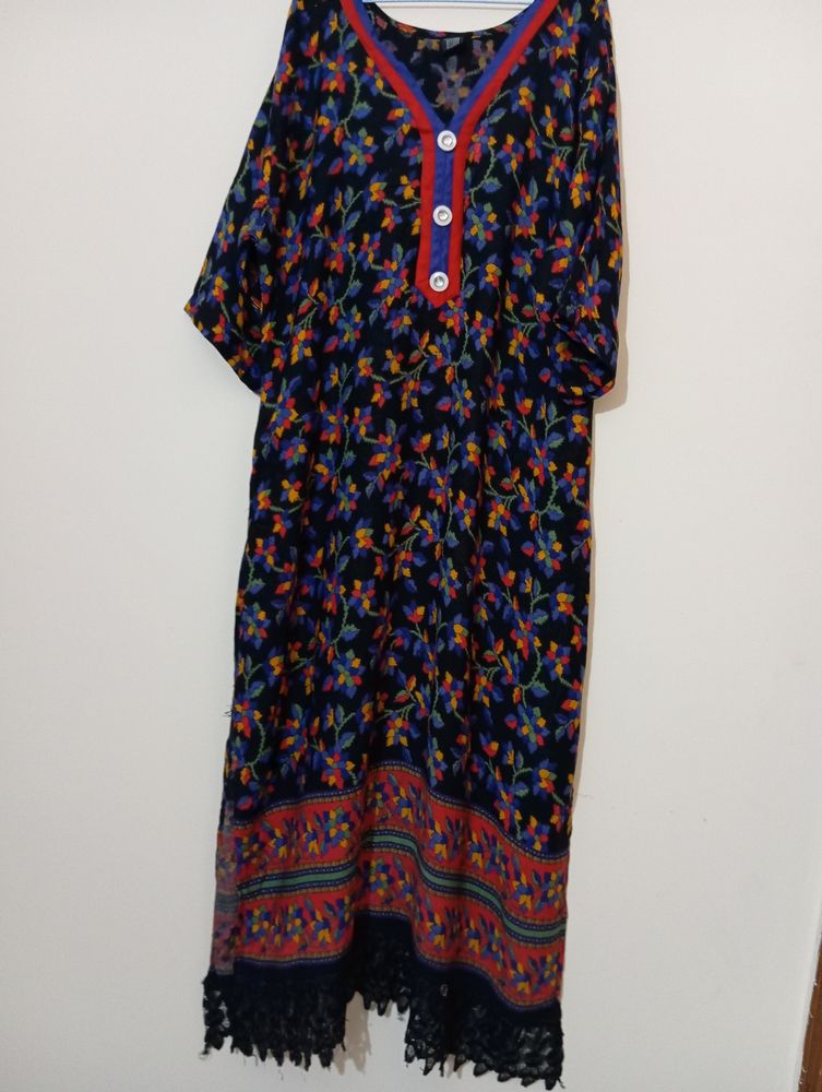 Black Printed Kurti