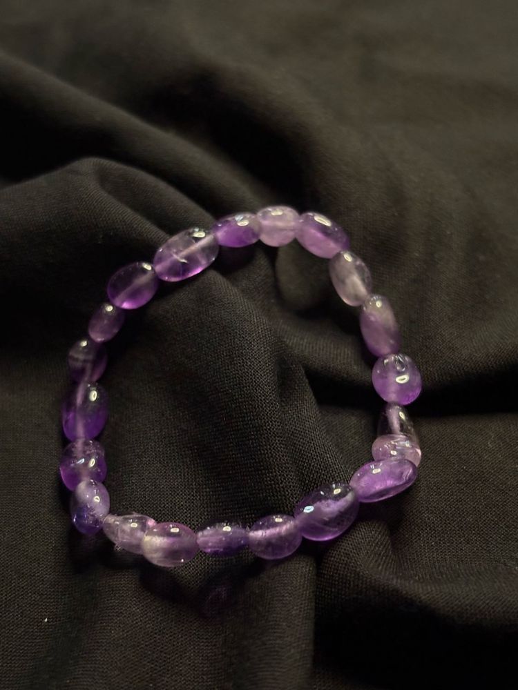 Amethyst Beaded Bracelet