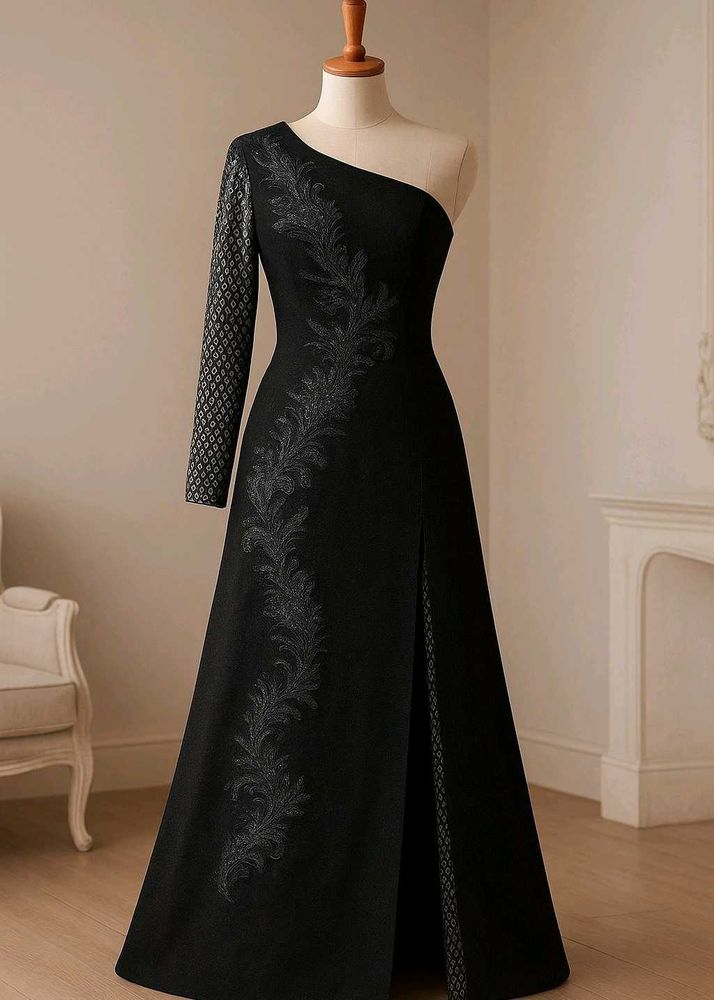 Party Wear Side Cut Gown