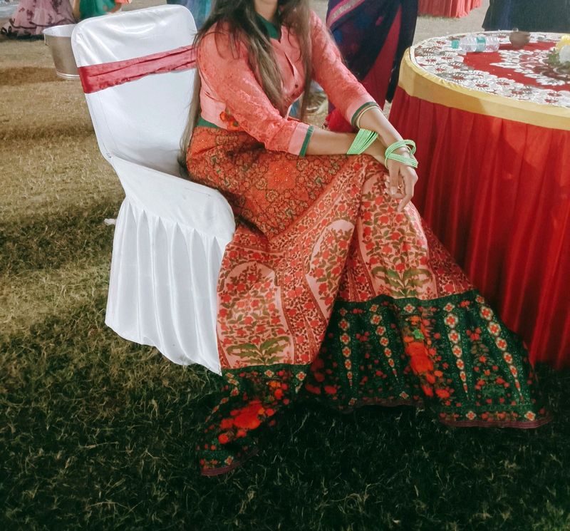 Crop Top And Long Skirt