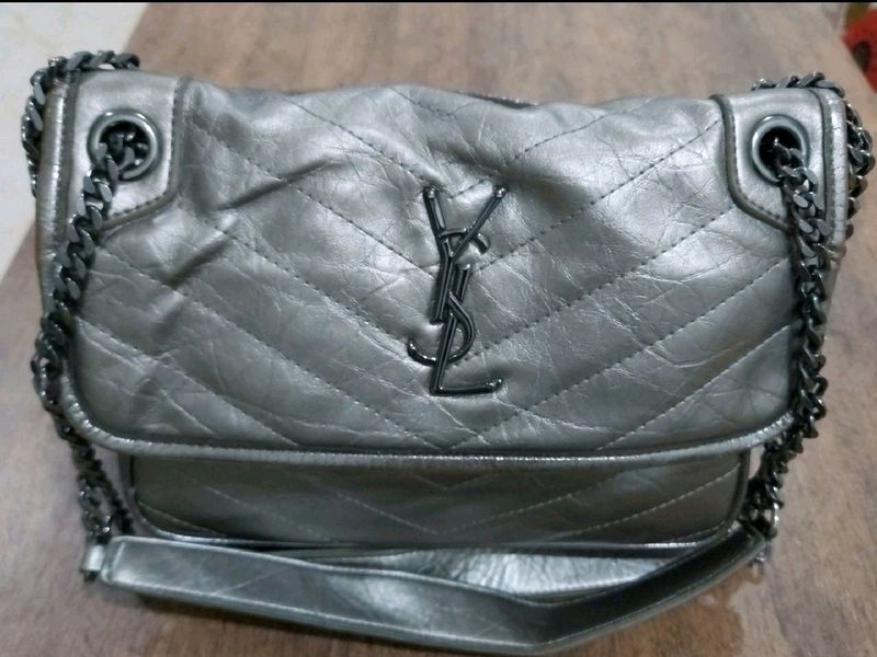 Metallic YSL Handbag (Copy)