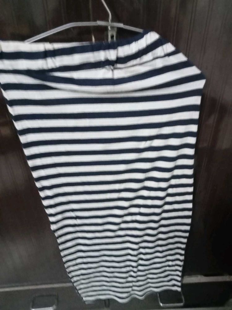 Cotton Hoisery Straight Long Skirt