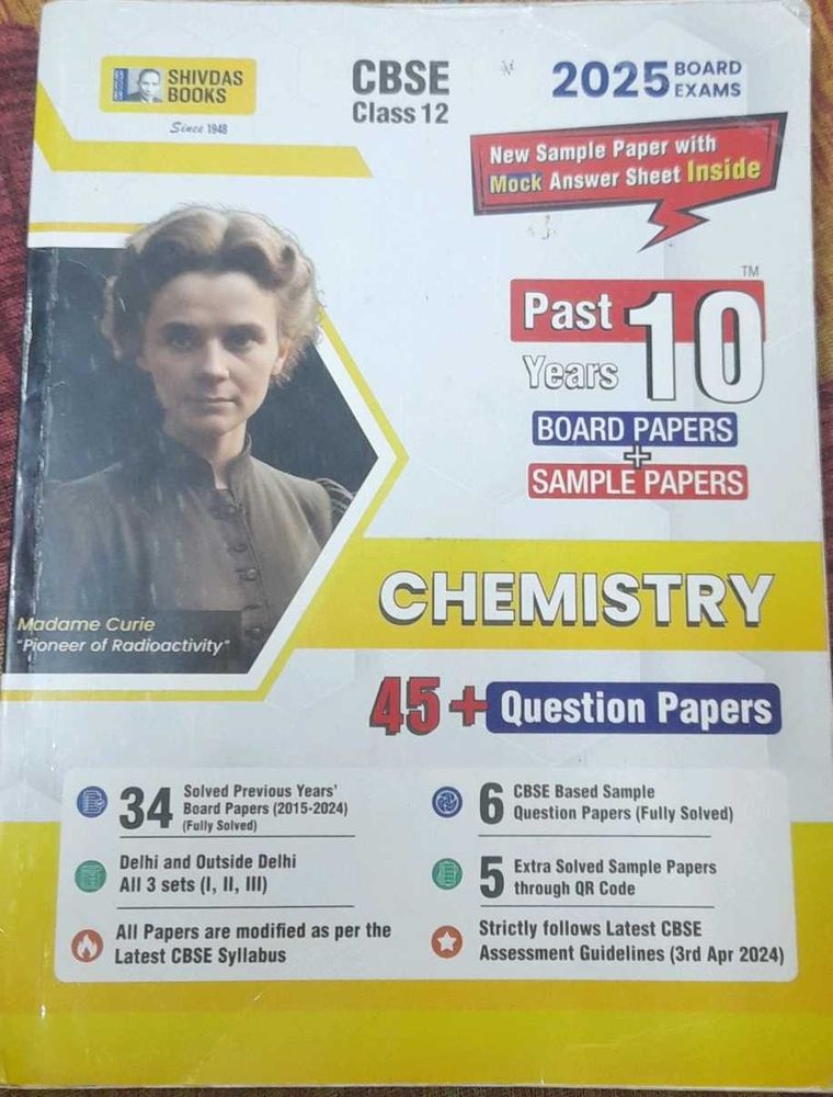 CBSE Class 12 Chemistry Book Sample Paper